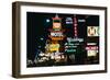 View of Neon Signs on Las Vegas Street-null-Framed Photographic Print