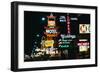 View of Neon Signs on Las Vegas Street-null-Framed Photographic Print