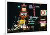 View of Neon Signs on Las Vegas Street-null-Framed Photographic Print