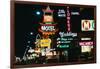 View of Neon Signs on Las Vegas Street-null-Framed Photographic Print