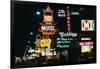 View of Neon Signs on Las Vegas Street-null-Framed Photographic Print