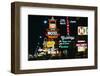 View of Neon Signs on Las Vegas Street-null-Framed Photographic Print