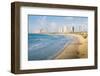 View of Neve Tzedek district skyline and Mediterranean in the evening, Tel Aviv, Israel, Middle Eas-Alexandre Rotenberg-Framed Photographic Print