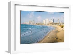 View of Neve Tzedek district skyline and Mediterranean in the evening, Tel Aviv, Israel, Middle Eas-Alexandre Rotenberg-Framed Photographic Print