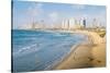 View of Neve Tzedek district skyline and Mediterranean in the evening, Tel Aviv, Israel, Middle Eas-Alexandre Rotenberg-Stretched Canvas