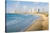 View of Neve Tzedek district skyline and Mediterranean in the evening, Tel Aviv, Israel, Middle Eas-Alexandre Rotenberg-Stretched Canvas