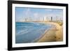 View of Neve Tzedek district skyline and Mediterranean in the evening, Tel Aviv, Israel, Middle Eas-Alexandre Rotenberg-Framed Photographic Print