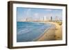 View of Neve Tzedek district skyline and Mediterranean in the evening, Tel Aviv, Israel, Middle Eas-Alexandre Rotenberg-Framed Photographic Print