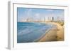 View of Neve Tzedek district skyline and Mediterranean in the evening, Tel Aviv, Israel, Middle Eas-Alexandre Rotenberg-Framed Photographic Print