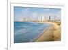 View of Neve Tzedek district skyline and Mediterranean in the evening, Tel Aviv, Israel, Middle Eas-Alexandre Rotenberg-Framed Photographic Print