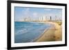 View of Neve Tzedek district skyline and Mediterranean in the evening, Tel Aviv, Israel, Middle Eas-Alexandre Rotenberg-Framed Photographic Print