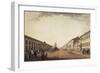 View of Nevsky Prospekt Near the Gostiny Dvor in Saint Petersburg, 1799-Benjamin Paterssen-Framed Giclee Print