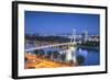 View of New Bridge at Dusk, Bratislava, Slovakia-Ian Trower-Framed Photographic Print