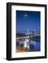 View of New Bridge at Dusk, Bratislava, Slovakia-Ian Trower-Framed Photographic Print