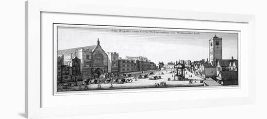 View of New Palace Yard and Westminster Hall, London, 1647-Wenceslaus Hollar-Framed Giclee Print