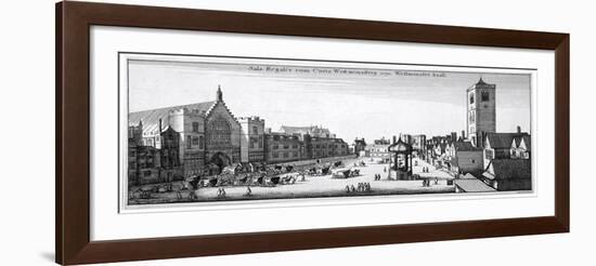 View of New Palace Yard and Westminster Hall, London, 1647-Wenceslaus Hollar-Framed Giclee Print