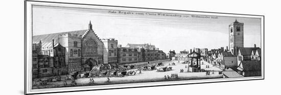 View of New Palace Yard and Westminster Hall, London, 1647-Wenceslaus Hollar-Mounted Giclee Print