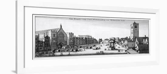 View of New Palace Yard and Westminster Hall, London, 1647-Wenceslaus Hollar-Framed Giclee Print