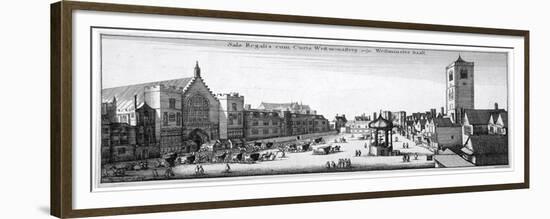 View of New Palace Yard and Westminster Hall, London, 1647-Wenceslaus Hollar-Framed Giclee Print