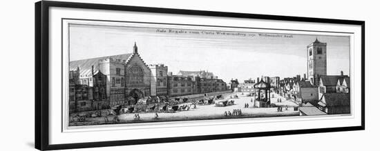 View of New Palace Yard and Westminster Hall, London, 1647-Wenceslaus Hollar-Framed Giclee Print