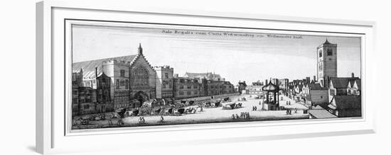 View of New Palace Yard and Westminster Hall, London, 1647-Wenceslaus Hollar-Framed Giclee Print