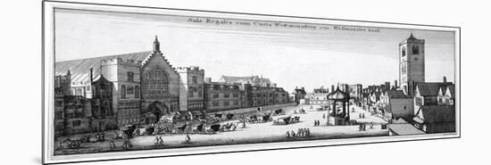 View of New Palace Yard and Westminster Hall, London, 1647-Wenceslaus Hollar-Mounted Giclee Print