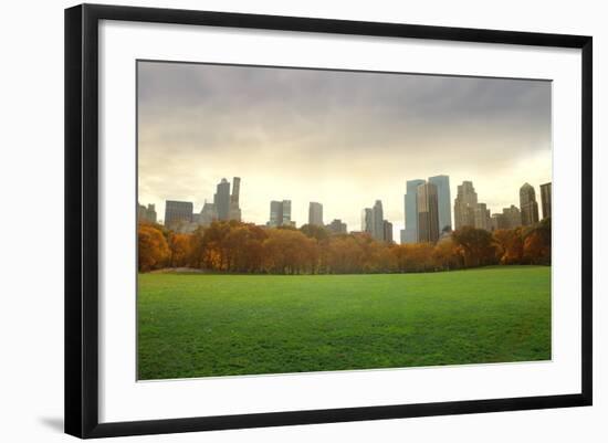 View of New York Buildings from Central Park-olly2-Framed Photographic Print