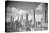 View of New York City Architecture-Philip Gendreau-Stretched Canvas