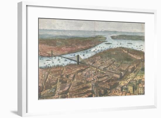 View of New York City-null-Framed Giclee Print