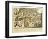 View of New York During the Great Fire of 1776; Representation Du Fue Terrible a Nouvelle York-Franz Xavier Habermann-Framed Giclee Print