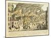 View of New York During the Great Fire of 1776; Representation Du Fue Terrible a Nouvelle York-Franz Xavier Habermann-Mounted Giclee Print
