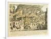 View of New York During the Great Fire of 1776; Representation Du Fue Terrible a Nouvelle York-Franz Xavier Habermann-Framed Giclee Print