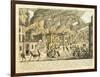 View of New York During the Great Fire of 1776; Representation Du Fue Terrible a Nouvelle York-Franz Xavier Habermann-Framed Giclee Print