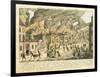 View of New York During the Great Fire of 1776; Representation Du Fue Terrible a Nouvelle York-Franz Xavier Habermann-Framed Giclee Print