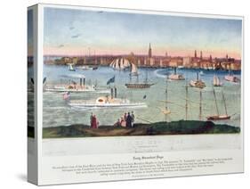 View of New York from Brooklyn Heights in 1848 from 'Old New York-null-Stretched Canvas