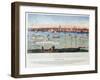 View of New York from Brooklyn Heights in 1848 from 'Old New York-null-Framed Giclee Print