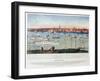 View of New York from Brooklyn Heights in 1848 from 'Old New York-null-Framed Giclee Print