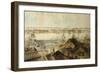 View of New York from Brooklyn Heights-John William Hill-Framed Art Print