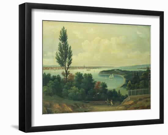 View of New York from New Jersey-John Bachman-Framed Giclee Print