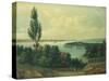 View of New York from New Jersey-John Bachman-Stretched Canvas