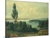 View of New York from New Jersey-John Bachman-Stretched Canvas