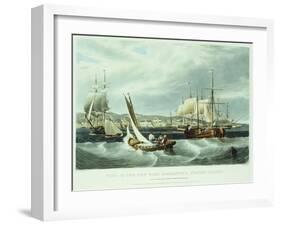 View of New York Quarantine, Staten Island, 1833-John Bachman-Framed Giclee Print