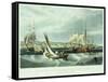 View of New York Quarantine, Staten Island, 1833-John Bachman-Framed Stretched Canvas