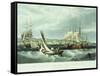View of New York Quarantine, Staten Island, 1833-John Bachman-Framed Stretched Canvas