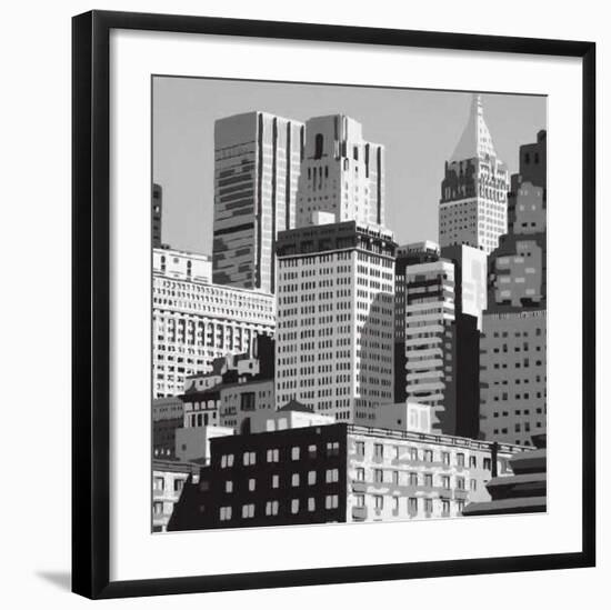 View of New York-Giovanni Manzo-Framed Art Print