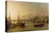 View of Newcastle from the River Tyne, with Shipping in the Foreground, 1831-Thomas Miles Richardson-Stretched Canvas