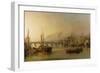 View of Newcastle from the River Tyne, with Shipping in the Foreground, 1831-Thomas Miles Richardson-Framed Giclee Print