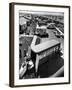 View of Newly Built Houses Jammed Side by Side, Divided by a Street Clogged with Moving Vans-J^ R^ Eyerman-Framed Photographic Print