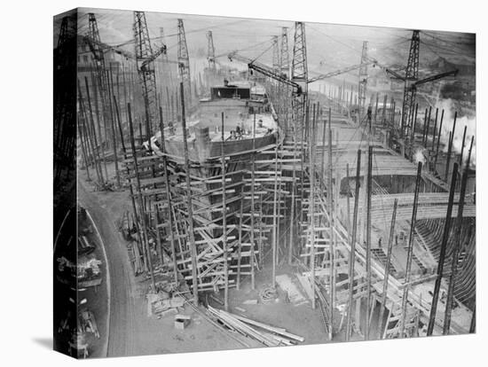 View of Newport News Shipbuilding-null-Stretched Canvas