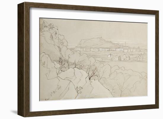 View of Nice, 1848-Edward Lear-Framed Giclee Print
